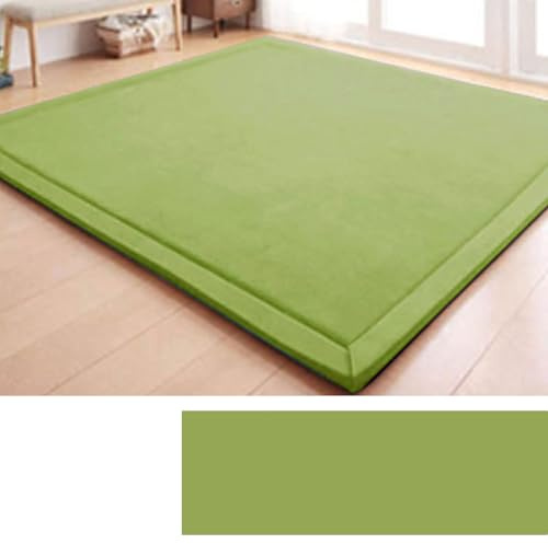 DSSHENGDS Alfombra de Sala de Alfombra Suave Lavable Moderna, Antideslizante.Manta de Juegos Alfombra Yoga,Ejercicio y Gateo De Terciopelo Coral Grueso Moderna 2cm-G- 120 * 180cm