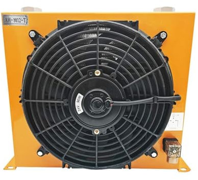 YQVEOT Gebläse AH1012T-CA Hydraulischer Luftkühler, LKW-montierter Kran, modifizierter Kraftstofftank, Kühlkühler, luftgekühlter Ölkühler(DC 12V)