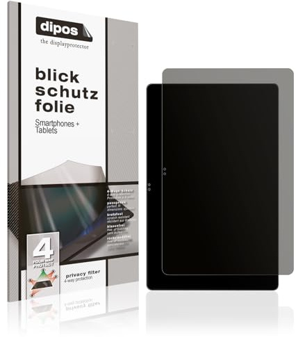 dipos I Blickschutzfolie kompatibel mit Samsung Galaxy Tab S10 Ultra 5G Display-Schutzfolie matt mit 4-Wege Sichtschutz-Effekt