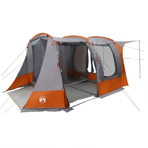 vidaXL Autozelt Grau und Orange Wasserdicht, Zelt, Zelt Kofferraum, Campingzelt Auto, Zelt Auto, Campingzelt, Heckzelt, Gartenzelt, Wanderzelt