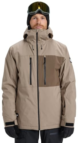 Quiksilver Sycamore Solid 20K Jacket - Chaqueta de Nieve, Color Beige M