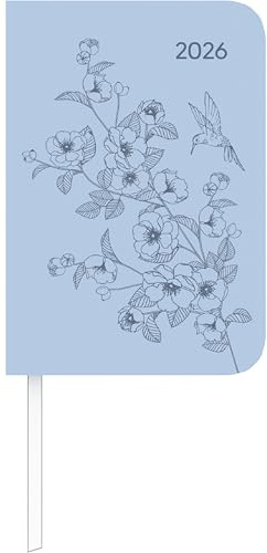 Alpha Edition - Lady Journal Mini Deluxe Sky 2026 – Taschenkalender 8×11,5 cm – 144 Seiten – hochwertiger Mini-Planer mit Tucson-Einband & Motivprägung – kompakter Terminplaner für unterwegs
