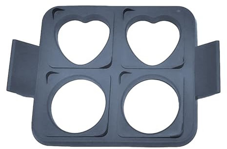 Planchas para huevos, bandeja de anillos, anillos desmontables, antiadherentes, siliconas de grado alimenticio, anillos de huevos, antiadherentes, moldes desmontables para huevos