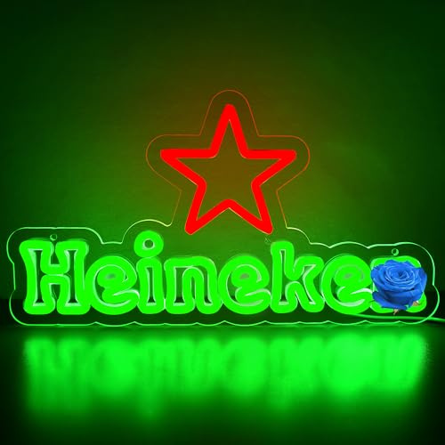 Bier-Neonschild für Wanddekoration, Bar, Neonlicht, Bier-LED-Schilder für Männerhöhle, Kneipe, Restaurant, Weihnachten, Geburtstag, Party, Geschenk, LED-Kunst, Wanddekoration, Größe 40,5 x 22,1 cm