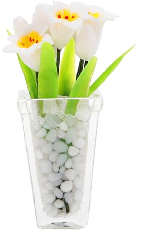 Yardwe Mini Vaso Fiori in Miniatura Decorazione Floreale Per Casa Delle Bambole in Vaso Micro Paesaggi Artigianato Floreale