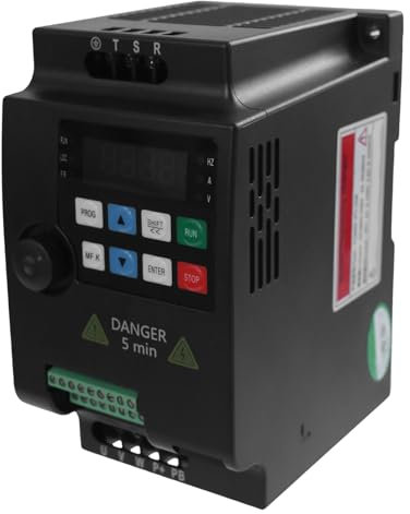 Convertitore di frequenza, 380 V, 1,5 kW, regolatore di velocità del motore, inverter trifase, convertitore di frequenza regolabile 2 PH, trifase per la regolazione della velocità del motore, motore