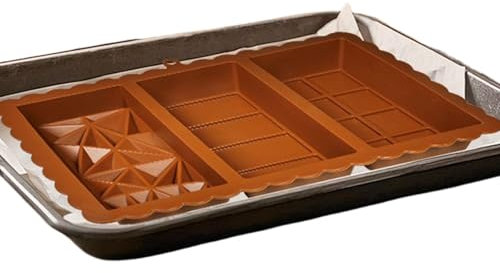 Stampo In Silicone Per Barrette Di Cioccolato - Stampo Grande per Cioccolatini Ripieni | Stampo Rettangolare Spesso E Capiente Riutilizzabile Per Barrette Farcite Fatte In Casa, Dolci E Preparazioni