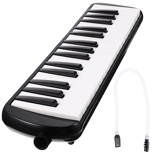 MINAOLULUS Melodica 32 Tasten Mit Langen Kurzen Mundstücken Blasinstrument Für Kinder Anfänger Langlebig Und Sicher Für Musikunterricht Und Auftritte