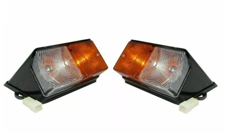 2 Phares Avant Gauche et Droit 2 Fonctions Feu de Position + Clignotant Homologué E37 Feu Garde-Boue Pour Tracteur Vehicule Agricole Compatible avec Ford New Holland D3NN13201B