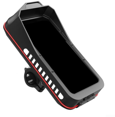 GLFLOW Soporte para teléfono celular resistente a la intemperie para motocicletas y vehículos eléctricos, fácil rotación de 360 grados