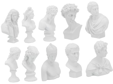 iplusmile 10piezas Figuras De Resina y Escayola para Decoración Artística y Bocetos para Hogar y Oficina