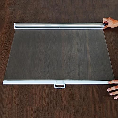 Waterproof Clear Roll Up Blinds, Transparent PE Roller Blinds for Dustproof Food Cover and Partition, Ideal for Supermarket Refrigerator Checkout