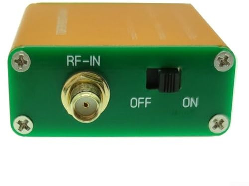 YobiLife Full-Band 100 kHz - 6 GHz RF-Verstärker 0,4 dB extrem geräuscharm, 20 dB Verstärkung für HF-FM-, UKW-, UHF-Empfang, für SMA-Schnittstelle, kompaktes Design aus Aluminiumlegierung (ohne