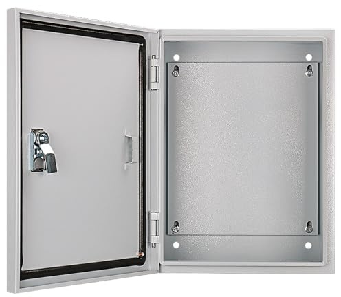 Boite Electrique Etanche, Boite de Derivation Etanche Exterieur avec Plaque de Montage et Serrure Renforcée pour Projets de Bricolage(700x900x200mm)