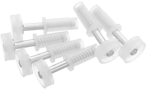 jojofuny Kit 6 Pezzi Ruote Guida per Porte Pieghevoli Perno Guida a Molla Regolabile, Rullo Superiore per Porta a Soffietto, Ferramenta per Riparazione Armadi ad Uso Interno
