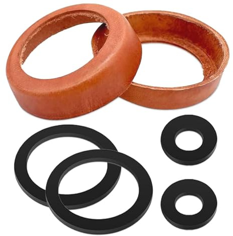 Uoimky Schwengelpumpe Ersatzteile Typ 75, 2 Sets Ledermanschette für Schwengelpumpe Kolbenmanschette und O-Ringe Dichtung für Gartenpumpe Wasserpumpen Handpumpe Brunnenpumpe Ersatzteile