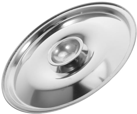 COOPHYA Edelstahl Deckel 14cm Hitzebeständig für Kleine Pfannen und Gewürztöpfe Spülmaschinenfest für Küche und Gastronomie