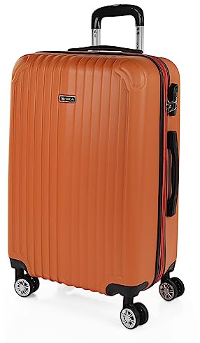 ITACA - Valise Rigide Grande Taille 158 cm - Valise Soute 23 kg Solide ABS - Trolley Valise Moyenne - Bagage Taille Moyenne. Cadenas à Combinaison Valise Extensible, Mandarine