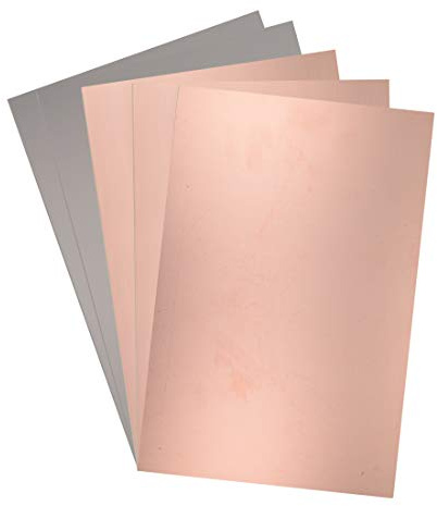sourcing map 5Stk. Einseitige kupferkaschierte Laminat Leiterplatte FR4 300x200mm 11.81x7.87 Zoll 1.6mm Dicke DIY Prototyp PCB Tafel Namensschild