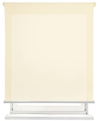 MERCURY TEXTIL-Estor Enrollable translúcido Liso (Beige, 100x180cm) | Estores para ventanas, Paso de la luz , facil instalacion