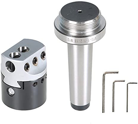 findmall MT3-M12 Boring Head, with 3 Pcs Hex Keys, 2 Inch High Carbon Steel