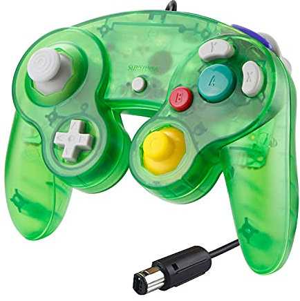 GameCube, SONVIEE Wired NGC, GameCube, GameCube, Classic, Game, GC, NGC, Super Smash, Bros, GC, Mario, Fiesta, Wii, U, Switch, verde transparente