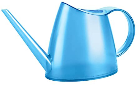 Poetic - Gießkanne für den Innenbereich - Aus robustem Kunststoff - Wasserstand ist sichtbar - Farbe Blau - Fassungsvermögen 1,5 Liter