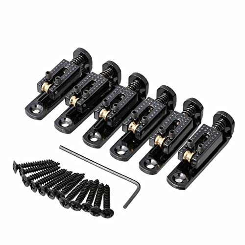 6 x Gitarre Solo Single Roller Gitarre String Bridge für Gitarre Box Banjo