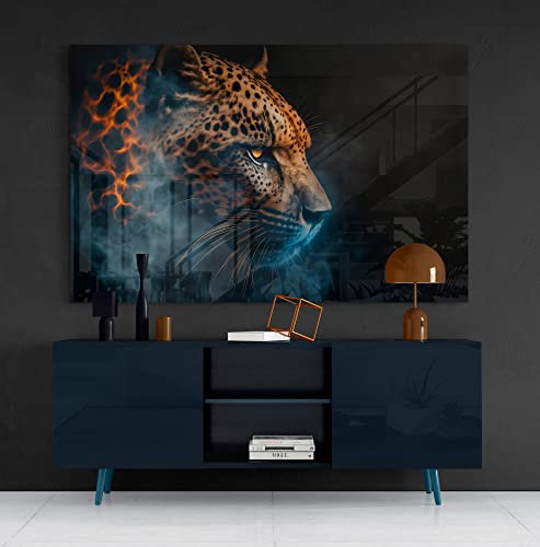 Manschin-Laserdesign Premium Wandbild aus Acrylglas oder Aluminiumverbund - KEIN LEINWANDBILD - modern Wandbilder XXL Wanddekoration Design Wand Bild Abstrakt (110L x 75B cm)