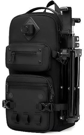 OZUKO Tactical Backpack Chest Sling Bags for Men, Waterproof Crossbody Shoulder Daypack for Outdoor Walking Hiking Trekking (Black)