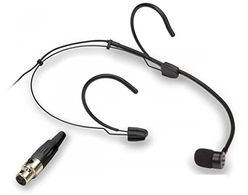 Soundsation VISAGE-C01E BK NERO - microfono cardioide ad archetto dotato di connettore mini-xlr a 3 pin