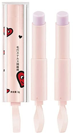 2 PCS Venienca Primer, Venienca Pore Eraser, Instant Wrinkle Blurring Primer, Makeup Pore Filler Primer, Mattifying Pore Minimiser, Waterproof Face Primer Stick for Minimised Pores & Even Complexion