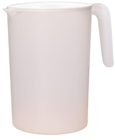 Fulenyi Carafe Pichet en Plastique avec Couvercle pour Réfrigérateur, 2L