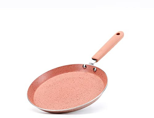 Pfanne, Aluminium, verdickte Antihaft-Pfanne, Küchengeschirr, Haushaltswaren, Pfannkuchenpfanne, Bratpfanne (Farbe: Argento, Größe: Kaliber 26 cm)