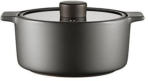 Porcelain Round Transparent Lid Casserole Dish,Lasagna Pan With Lid for Dinner,Kitchen,9 Inch Round Baking Dishes for Oven With Lids(1.6L/1.4-Quart/Black) black