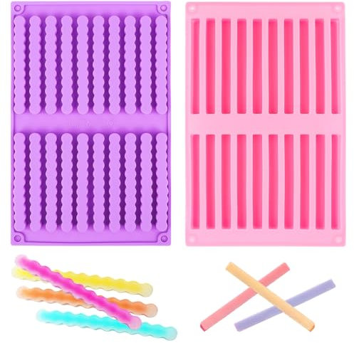 KFDDRN Moule Silicone Patisserie, 2 Pièces Moule Tablette Chocolat Silicone, Réutilisable Moule Tablette, pour Barres De Céréales,Les Biscuits, Friandises Moule Chien, Moule Friandises pour Chien