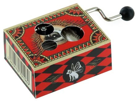 Lutèce Créations Carillon/Scatola Musicale a manovella di Cartone Illustrato e Traforato con meccanismo Musicale di 18 Note - Bella Ciao (Tradizionale)