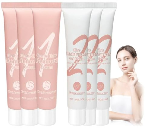 Auures Haarentfernungscreme, Auures Gesichtshaarentfernungscreme, Auures Haarentfernungssets, Auures Haarentfernung, Gesichtshaarentfernung für Frauen und Männer (3pcs)