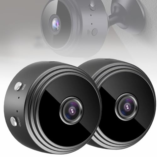 Generico Telecamera Secret Scope, telecamera Wi-Fi per esterni, wireless 1080p, mini telecamera di sicurezza Secret Scope per la casa, telecamera di sicurezza per proteggere la tua casa (Black 2pcs)