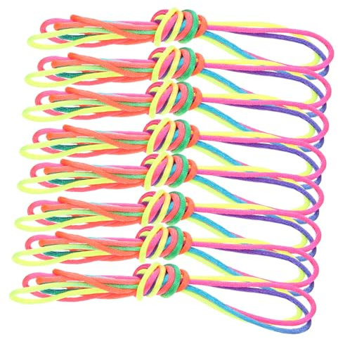 BESPORTBLE 20 Pcs Finger String Toy Rainbow Color Cats Cradle Hand Game for Boys and Girls Children 1.6m Length 2.5mm Thickness Educational Finger Hand String Toy Supplies for Fun Play