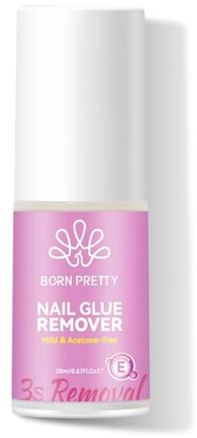 Born Pretty Fester Nagelkleber Entferner Spray 20ML Nail Glue Remover | für Press-on-Nägel, Acryl- und Kunstnägel, Müheloses Entfernen von Festen Klebern und Gel-Nagelklebern
