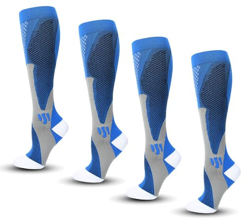 MEIION Calze compressive Nursiv Calze a compressione 20-30 mmHg per sport e viaggi, supporto per gambe, vene varicose e gravidanza