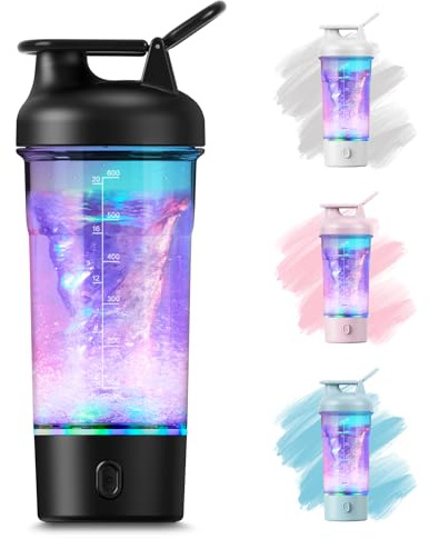 Shaker Elektrisch,Elektrischer Shaker 750ML für Potein Pulver, Milchshake | Elektrischer Protein Shaker, BPA-freier, USB-C aufladbar, Schwarz