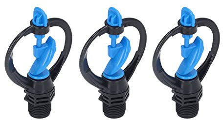 Aramox Sprinkler à la Pelouse, Tête de Gicleurs de Pelouse en Plastique, Rotation Automatique 360, Buse à Milieu de Gamme, Parfaite pour l'irrigation du Jardin et Les Soins de (Buzzle de la