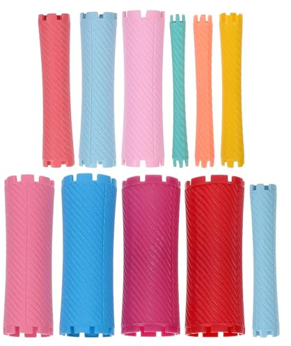 Cabilock 100 Pezzi Rulli per Chioma Riutilizzabili in ABS e Gomma Effetto Mossi senza Calore per Utilizzo Familiare e Styling Comodo e Duraturo