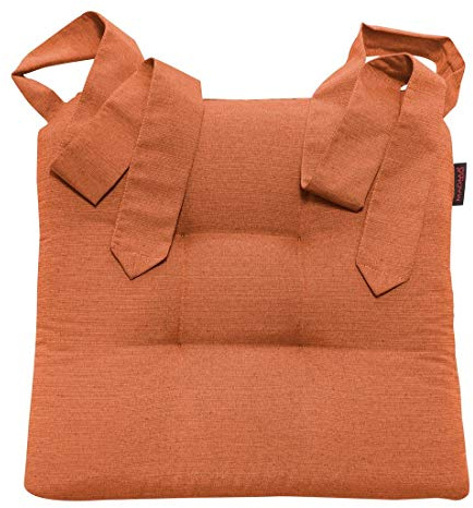 Magma Heimtextil Stuhlkissen Sitzkissen Schleifenband Auflage Polster Stuhl Stuhlauflage Rattanstühle extra dick robust Esszimmerstühle Indoor Outdoor