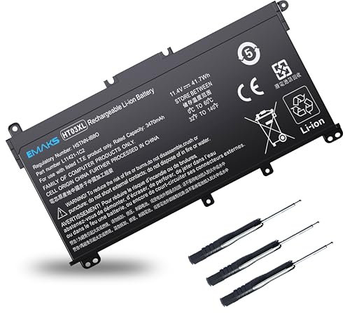 HT03XL Batterie d'ordinateur Portable pour HP Pavilion 14-CE 14-CF 14-CK 14-CM 14Q-CS 14Q-CY 14S-CF 14S-CR 15-CS 15-DA 15-DB 15G-DR 17-by 17-CA 240 245 246 250 2340 48 G7. HSTNN-LB8L