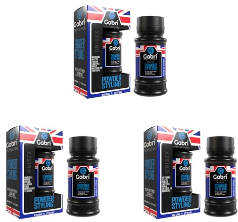 Gabri Hair Styling Powder 21g (Pack of 3), Texture Powder, Hair Powder Men, Volumizing & Flexible Hold Texturizing Dust Volume Styling