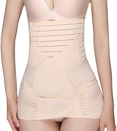 JADE KIT 3-in-1-Gürtel nach der Geburt, verstellbar & atmungsaktiv, Erholung für Bauch, Taille, Becken 【M】