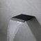 Grifo de ducha para bañera de 7.1 pulgadas con boquilla de pared para montaje en cascada (negro mate 7.1 pulgadas)